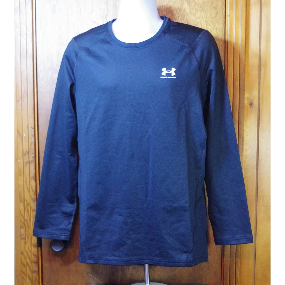 NWT Under Armour ColdGear Men's XL Long Sleeve‎ Fitted Shirt Black Base Layer